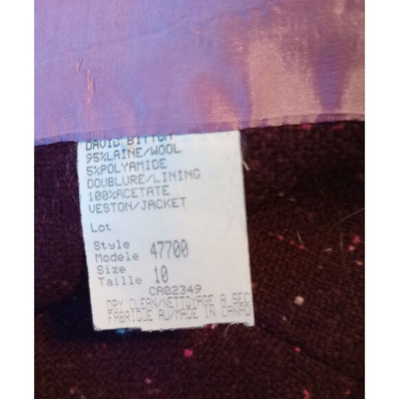 David Bitton Collection Woman's Size 10 Wool Dress Coat - Vintage - Picture 7 of 7